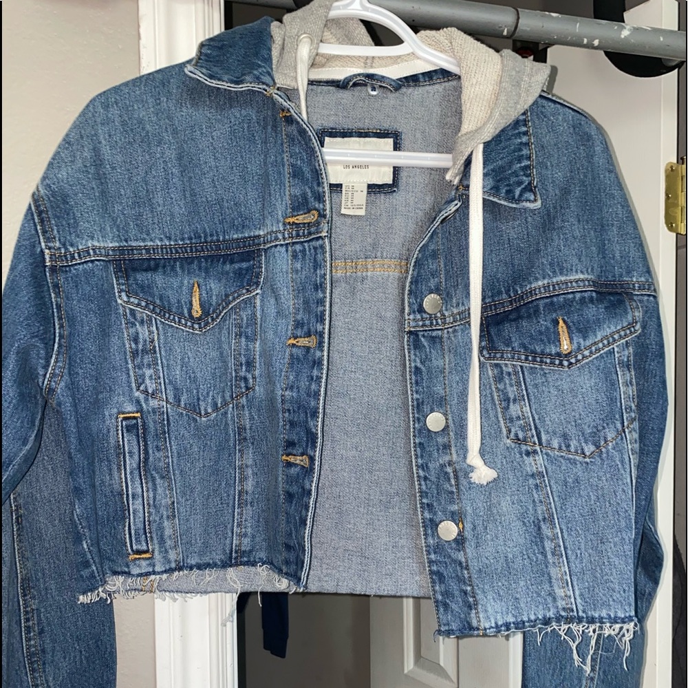 Crop jean jacket